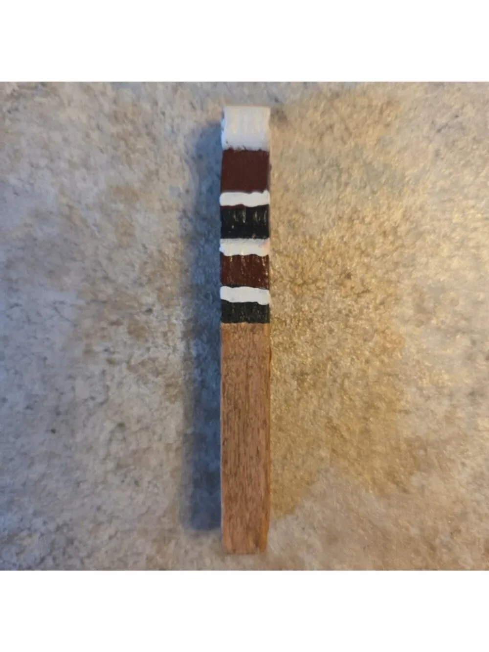 Small Santa Clothespin Ornament Hand Painted 2.5